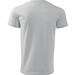 T-Shirt Herren Basic, S, hellgrau melliert