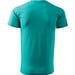 T-Shirt Herren Basic, S, smaragdgrün