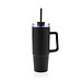 Tana Becher aus RCS recyceltem Kunststoff mit Griff 900ml, schwarz