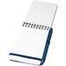 Thalaasa A6 Hardcover Notizbuch aus Ocean Bound Kunststoff mit Kugelschreiber (schwarze Mine), Ozeanblau