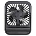 Tischventilator mit Akku , schwarz