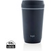 Topl-Becher aus rec. Kunststoff mit 360-Grad-Deckel 354ml, navy blau