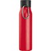 Trinkflasche mit Karabiner, 600ml , rot
