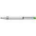 uma® RECYCLED PET PEN ALUMA transparent Druckkugelschreiber, mittelgrün