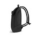 Urban wasserabweisender Flap-Top Rucksack, schwarz, grau