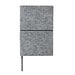 XD COLLECTION A5-Softcover-Notizbuch aus GRS zertifiert recyceltem Filz, grau