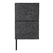 XD COLLECTION A5-Softcover-Notizbuch aus GRS zertifiert recyceltem Filz, schwarz