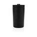 XD COLLECTION Doppelwandiger Vakuum-Becher aus RCS recyceltem SS, schwarz