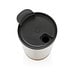 XD COLLECTION GRS rPP Edelstahl-Kaffeebecher mit Kork, silber