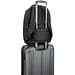 YANGON BPACK. Diebstahlsicherer Rucksack aus Twill mit wasserabweisender Beschichtung und recyceltem 600D-Polyester für Laptops 17'3", Schwarz