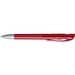 uma® Kugelschreiber YES SI transparent inkl. Metallspitze, rot