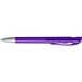 uma® Kugelschreiber YES SI transparent inkl. Metallspitze, violett