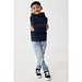 Iqoniq Yengo KidsHoodie mit Seitentaschen aus rec. Baumwolle, navy blau, 34
