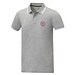 Amarago Polo mit abgesetztem Rand für Herren, heather grau, XL