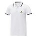 Amarago Polo mit abgesetztem Rand für Herren, weiss, XL