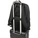 DRAMMEN. Laptop-Rucksack aus hochdichtem 600D-Recycling-Polyester, Schwarz