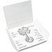 Geschenkartikel: ROMINOX® Key Tool Lucky Charm / Kleeblatt Glücksbringer (19 Funktionen) im Motiv-Mäppchen Danke, silber