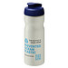 H2O Active® Eco Base 650 ml Sportflasche mit Klappdeckel, elfenbein/ blau