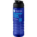 H2O Active® Eco Treble 750 ml Sportflasche mit Stülpdeckel & Trinkklappe, blau, schwarz