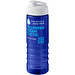 H2O Active® Eco Treble 750 ml Sportflasche mit Stülpdeckel & Trinkklappe, blau, weiß