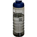 H2O Active® Eco Treble 750 ml Sportflasche mit Stülpdeckel & Trinkklappe, kohle, blau