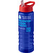 H2O Active® Eco Treble 750 ml Sportflasche mit Stülpdeckel & Trinktülle, blau, rot