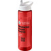 H2O Active® Eco Vibe 850 ml Sportflasche mit Ausgussdeckel, rot, weiß