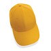 Impact 6 Panel Kappe aus 280gr rCotton mit AWARE Tracer, gelb