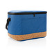 Impact AWARE™ XL RPET Two-Tone Kühltasche mit Korkdetail, blau