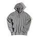Iqoniq Rila Lightweight Hoodie aus recycelter Baumwolle, ungefärbte helles Anthrazit, XL