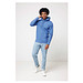 Iqoniq Torres ungefärbter Hoodie aus recycelter Baumwolle, heather blue, L