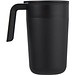 Nordia 400 ml doppelwandiger Becher aus Recyclingmaterial, schwarz