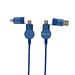 Oakland RCS rKunststoff 1,2m 6-in-1 Fast-Charging 45W Kabel, blau