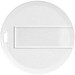 Round Credit Card USB-Stick, weiss, 1GB