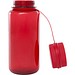 Ryder 900 ml RCS-zertifizierte RPET-Sportflasche mit Multifunktionsdeckel, rot