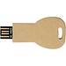 Schlüssel USB-Stick 2.0 aus recyceltem Papier, Kraftpapier, 16GB