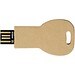 Schlüssel USB-Stick 2.0 aus recyceltem Papier, Kraftpapier, 32GB