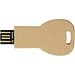 Schlüssel USB-Stick 2.0 aus recyceltem Papier, Kraftpapier, 64GB