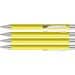 uma® Metall-Kugelschreiber Straight SI, blaue Mine, gelb