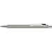 uma® Metall-Kugelschreiber Straight SI, blaue Mine, grau