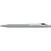 uma® Metall-Kugelschreiber Straight SI, blaue Mine, hellgrau