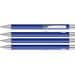 uma® Metall-Kugelschreiber Straight SI, blaue Mine, mittelblau