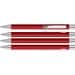 uma® Metall-Kugelschreiber Straight SI, blaue Mine, rot