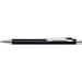 uma® Metall-Kugelschreiber Straight SI, blaue Mine, schwarz