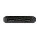 Wireless Powerbank aus RCS Standard recyceltem Kunststoff, schwarz