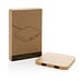 XD COLLECTION 10W Wireless-Charger mit USB aus Bambus, braun
