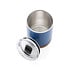 XD COLLECTION Kleine Vakuum-Kaffeetasse aus RCS rSteel & Kork, blau