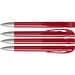 uma® Kugelschreiber YES SI transparent inkl. Metallspitze, rot