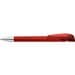 uma® Kugelschreiber YES SI transparent inkl. Metallspitze, rot
