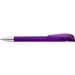 uma® Kugelschreiber YES SI transparent inkl. Metallspitze, violett